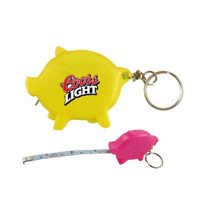 Pig Tape Measure w/ Key Chain - Close Out