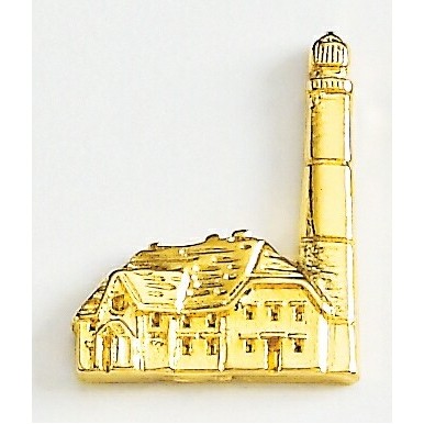 Lighthouse (2 Posts) Marken Design Cast Lapel Pin (Up to 1")