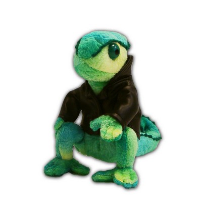 Custom Plush Chameleon w/ Jacket & Hang Tag