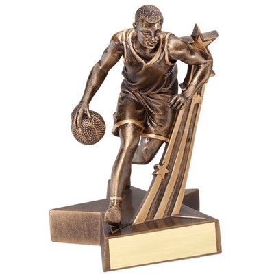 Basketball, Male Superstar Resin - 6-1/2"