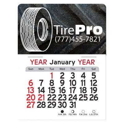 Tire Peel-N-Stick® Calendar