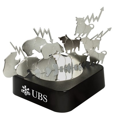 Bull & Bear Magnetic Sculpture Block