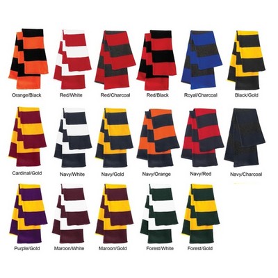 Rugby Knit Scarf - Blank