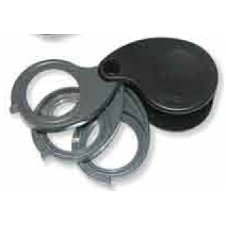 TriView Folding Loupe w/ Built in Case (3x/ 6x/ 9x)