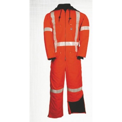 10 Oz. Northland® Solid® Duck Canvas Insulated Coveralls w/Reflective Tape (Orange)