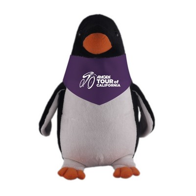 Soft Plush Stuffed Penguin with Bandana