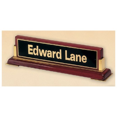 Rosewood Piano Finish Nameplate (10 5/8" x 2 3/4")