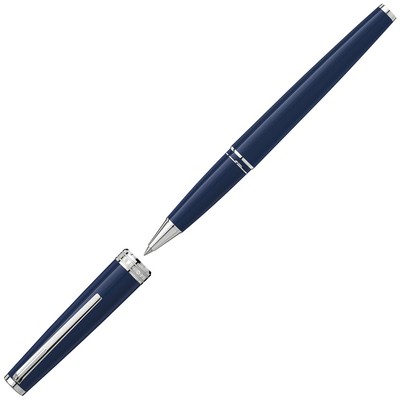 Luxury Line Montblanc Pix Blue and Platinum Rollerball