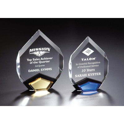 Large Blue Acrylic Marquis Award