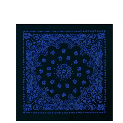 22" Black w/Blue Trainmen Bandana