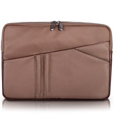 AUBURN | 15" Khaki Nylon Laptop Sleeve | McKleinUSA