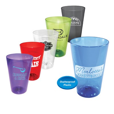 16 Oz. Plastic Pint Glass