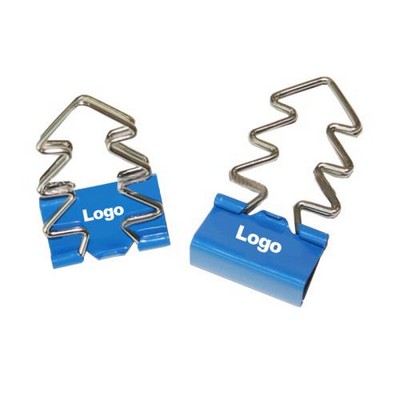 Christmas Tree Shape Metal Binder Clips