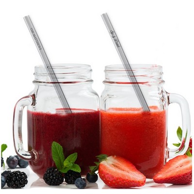 Custom Reusable Straight Stainless Steel Drinking Straws