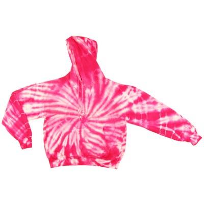 Pink Spiral Hooded Sweatshirt