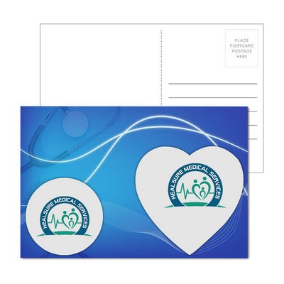 Post Card With Full-Color Heart Luggage Tag