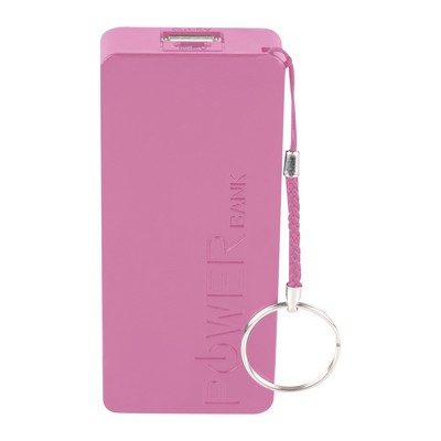 Vivitar® Pink Power Bank w/2600 mAh Power Capacity