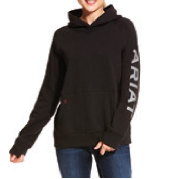 Ariat® FR Primo Fleece Women's Black Logo Hoodie