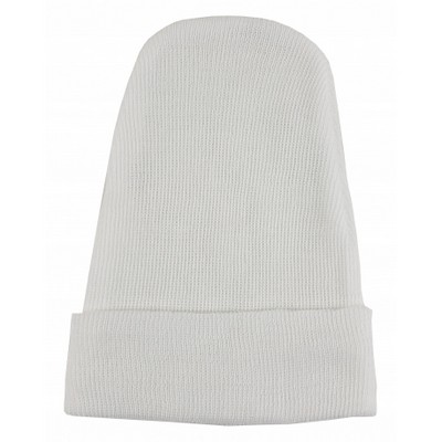 1-Ply Rib Knit Head Warmer Beanie Caps