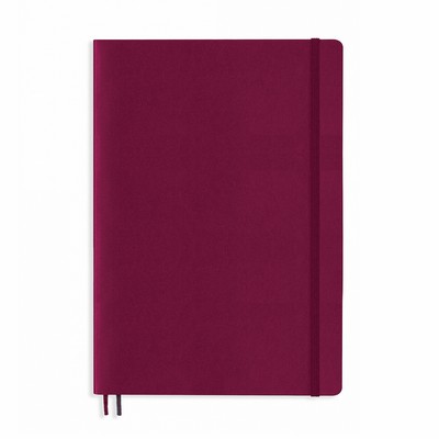 B5 Softcover Composition Notebook - Port Red, Plain