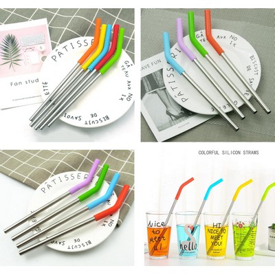 Metal Straw With Silicone Tips