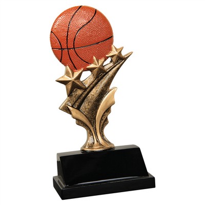 5 1/2" Basketball Tri Star Resin