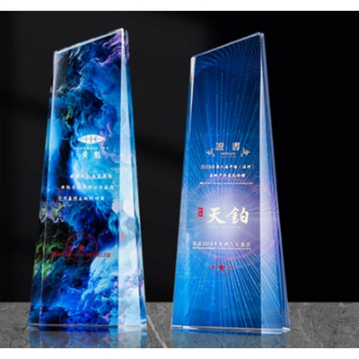 Obelisk Clear Crystal Award