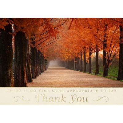 Path Of Gratitude Thanksgiving Card