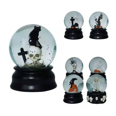 Custom Halloween Crystal Snow Globe