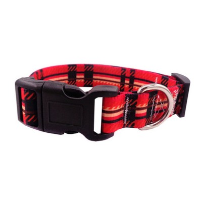 5/8"W x 14"L Pet Collar w/ Adjustable Buckle Release Sublimation