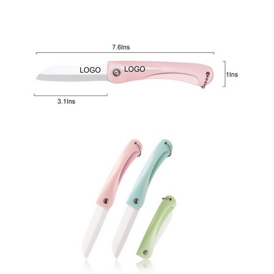 Pocket Folding Ceramic Fruit Knife