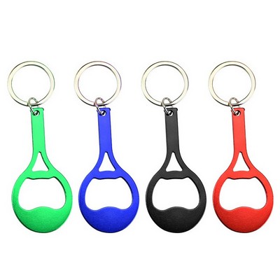 Racket Bottle Opener Keychain