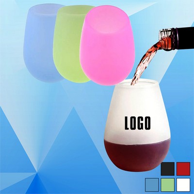 6 Oz. Translucent Silicone Stemless Wine Cup