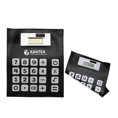 Mouse pad and solar calculator