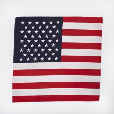 100% Cotton USA Flag Bandanna