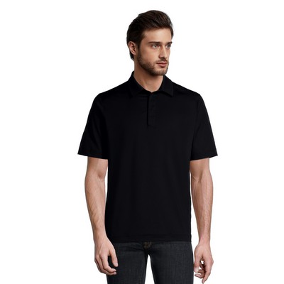 KNOSS Vision Men's Shadow Stripe Performance Polo