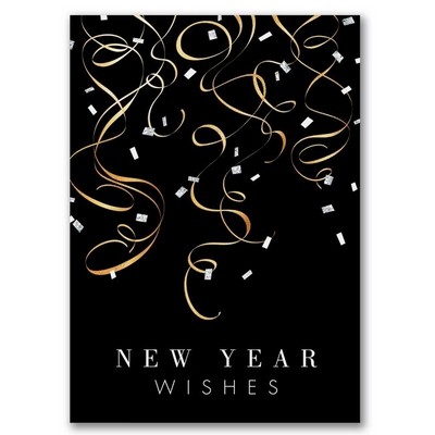 New Year Wishes Holiday Card