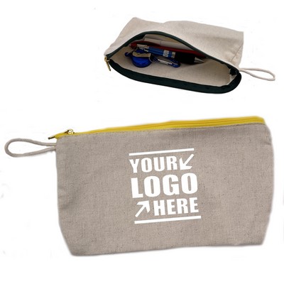 Canvas Zipperd Pencil Case