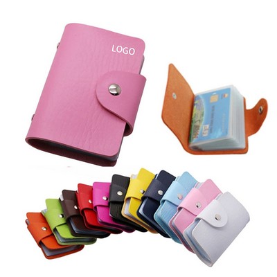 Soft PU Case 12 Credit Cards Holder