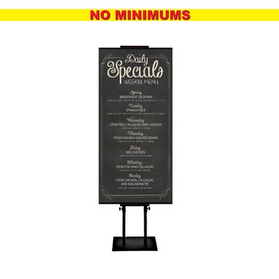 Metal Retail Stand with 1-24x36 foamboard sign