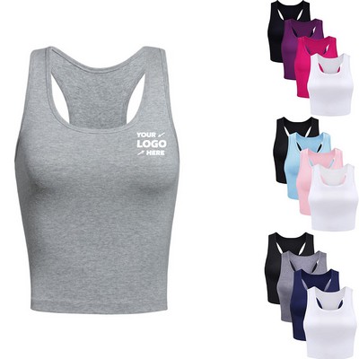 Women's Sports Crop Tank Tops