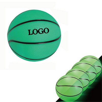 7'' Glow in The Dark Mini PVC Basketball