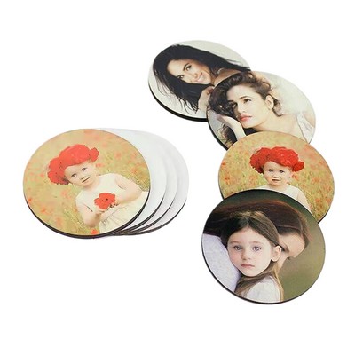 Round Shaped Sublimation MDF Fridge Magnet