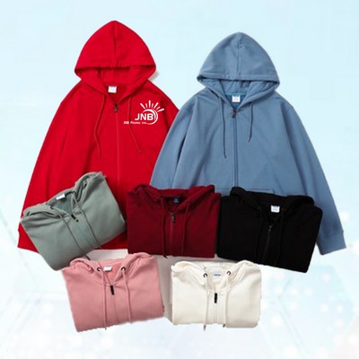 Zippered Youth Hooded Pullover Sweaters