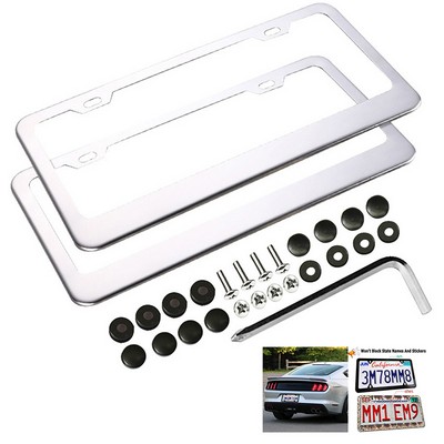 Stainless Steel License Plate Frame