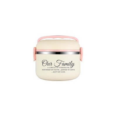 Pink Single-Layer Lunch Box