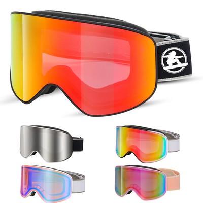 Colorful Anti-Fog Ski Goggles