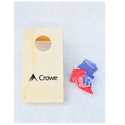 Mini Wood Cornhole Boards & Bags